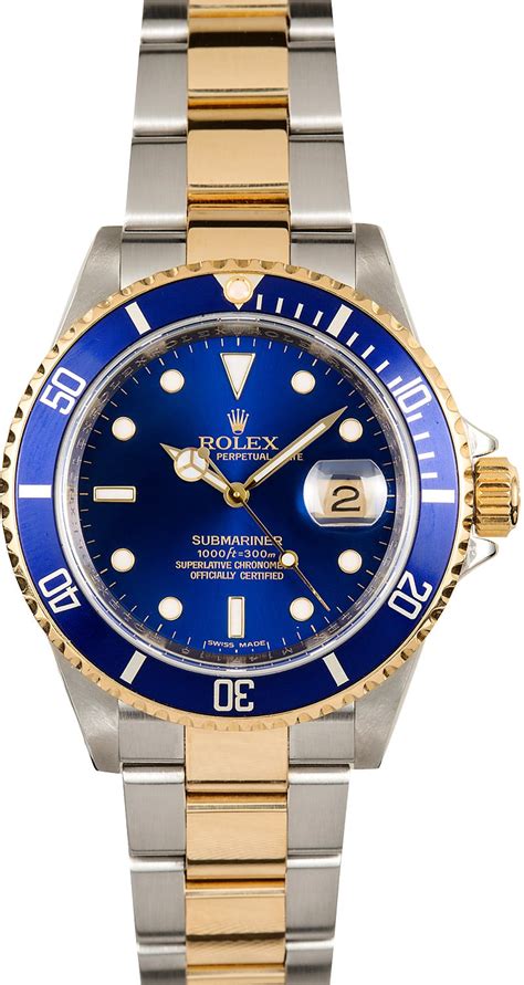 rolex submariner blue diamond dial|rolex 16613 price guide.